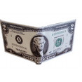 thumbnail image 1 of Lucky 2 Dollar Bill Print Leather Wallet Leather Printed Bifold Novelty Wallet, 1 of 5