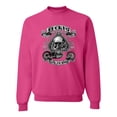 thumbnail image 1 of Lucky 7 Live to Ride Bikes Booze Broads USA Est 1903 | Mens Fashion Crewneck Graphic Sweatshirt, Fuschia, Small, 1 of 4