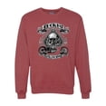 thumbnail image 1 of Lucky 7 Live to Ride Bikes Booze Broads USA Est 1903 | Mens Fashion Crewneck Graphic Sweatshirt, Vintage Heather Red, Small, 1 of 4