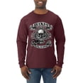 thumbnail image 1 of Lucky 7 Live to Ride Bikes Booze Broads USA Est 1903 | Mens Fashion Long Sleeve T-Shirt, Maroon, Small, 1 of 1