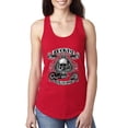 thumbnail image 1 of Lucky 7 Live to Ride Bikes Booze Broads USA Est 1903 | Womens Fashion Jersey Racerback Tank Top, Red, Small, 1 of 4