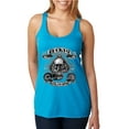thumbnail image 1 of Lucky 7 Live to Ride Bikes Booze Broads USA Est 1903 | Womens Fashion Premium Tri-Blend Racerback Tank Top, Vintage Turquoise, Medium, 1 of 4