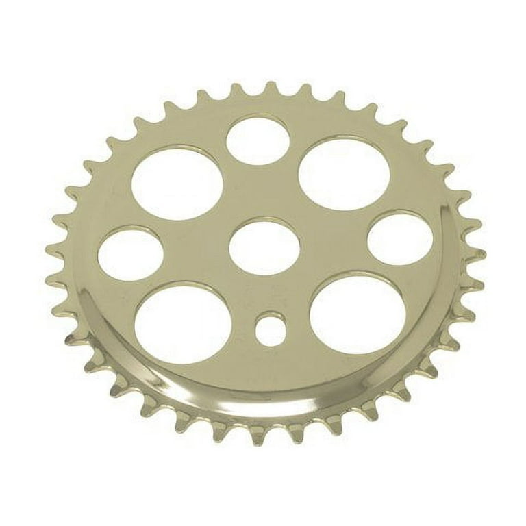 Lucky Sprocket/Chainring, 1/2 X 1/8, Gold, 36 Teeth