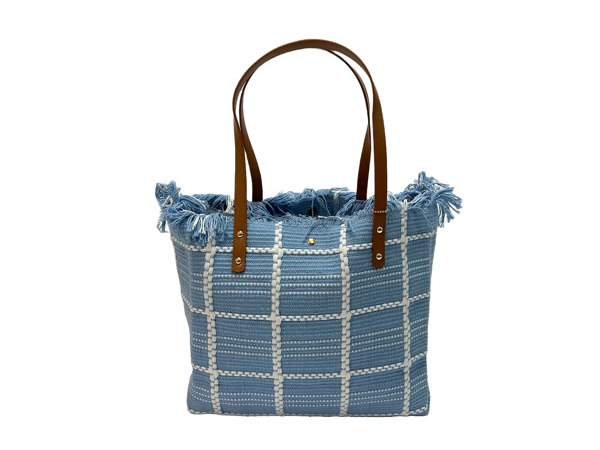ラッキー7 Lucky 7 women's knitted fancy tote, cotton khaki - Walmart.com
