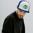 thumbnail image 1 of Lucky AF Embroidered Trucker Hat Design for St Patrick's Day Celebrating in Style (Royal/ White/ Royal), 1 of 1