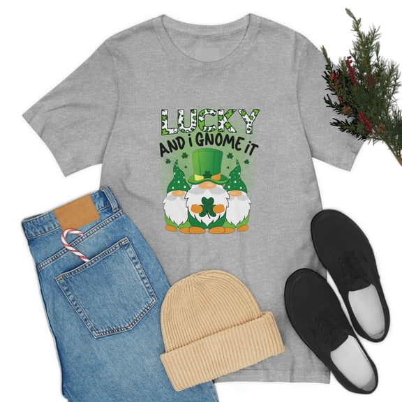 Lucky And I Gnome It Unisex Jersey Short Sleeve Tee