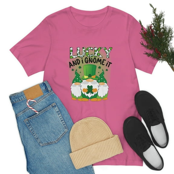 Lucky And I Gnome It Unisex Jersey Short Sleeve Tee