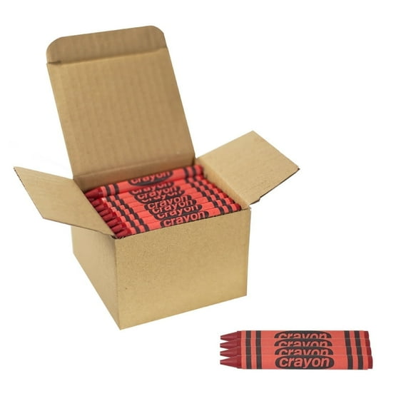 Lucky Art Crayonology Red Crayons (80 Count)