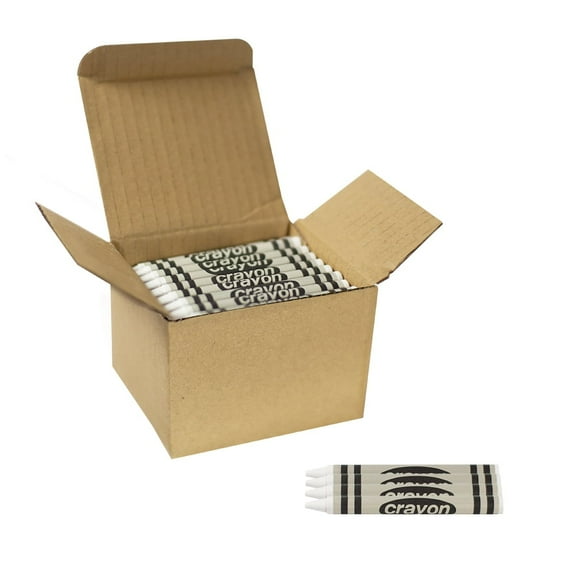 Lucky Art Crayonology White Crayons, 80 Count