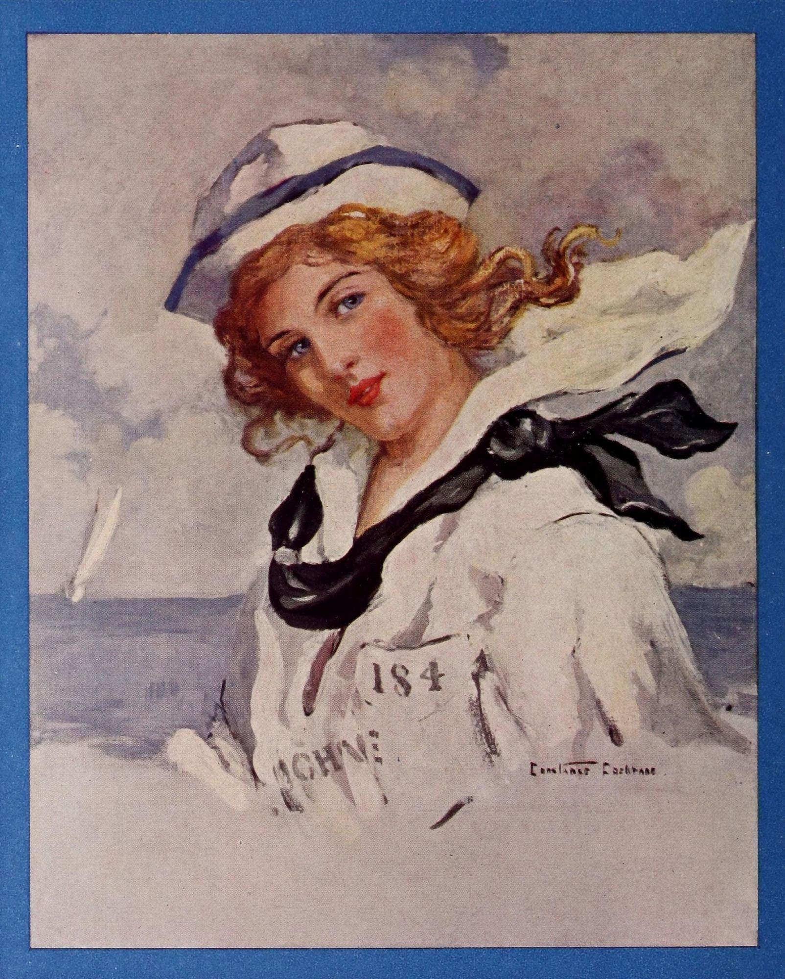 Lucky Bag 1914 Navy girl Canvas Art - Constance Cochrane (18 x 24)