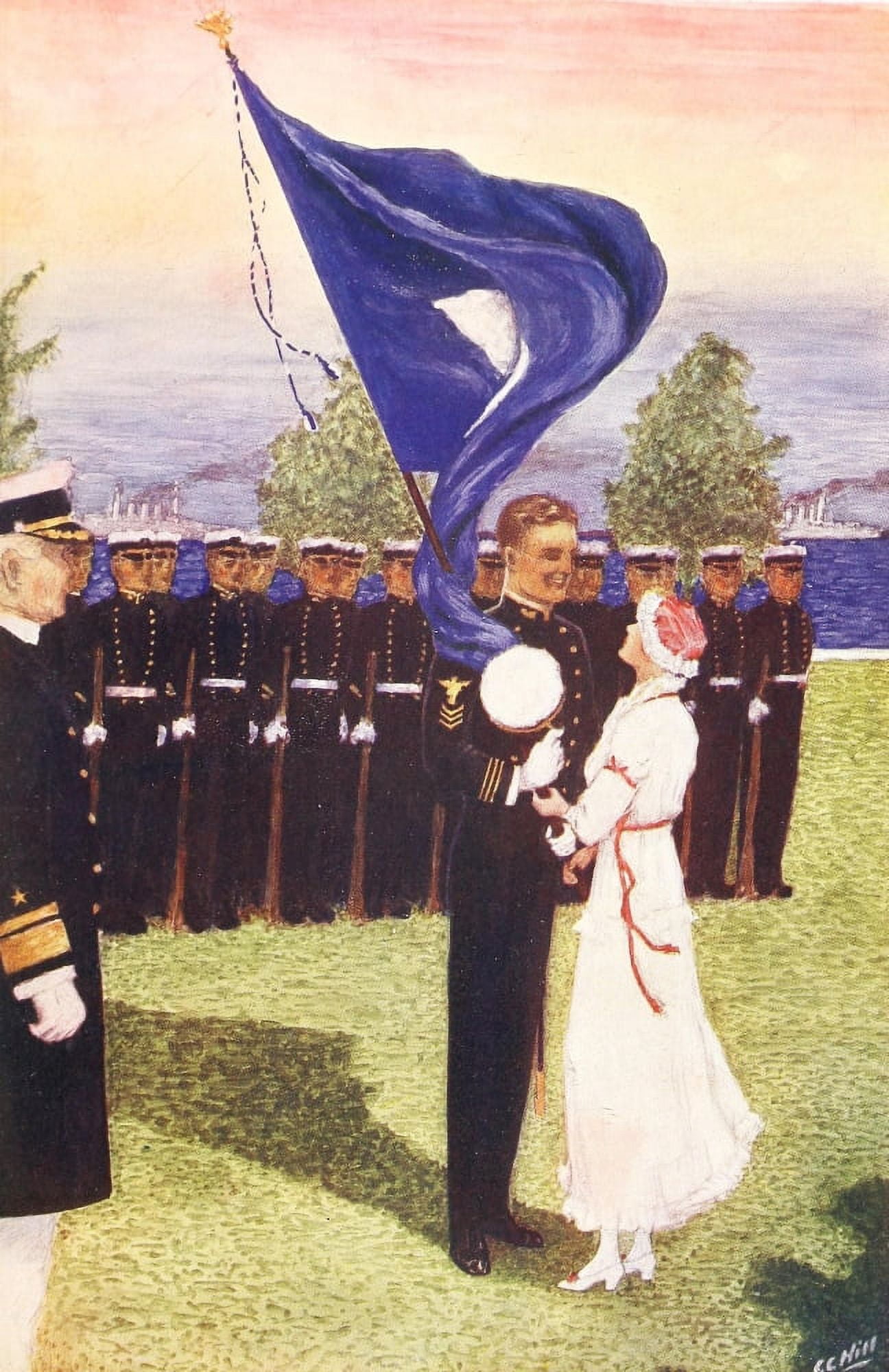 Lucky Bag 1915 Passing out Canvas Art - GC Hill (24 x 36)