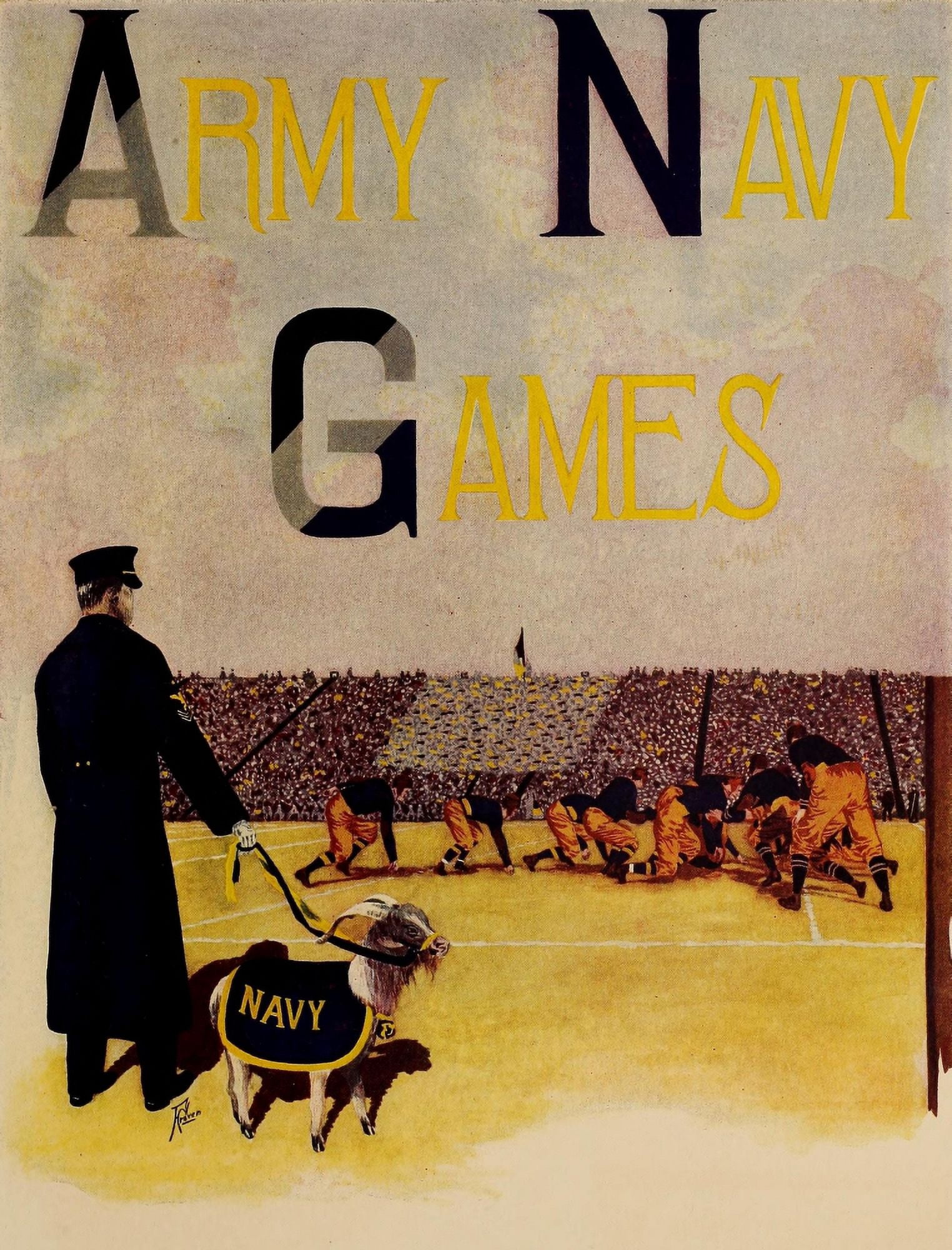 Lucky Bag 1916 Army Navy Games Canvas Art - Unknown (24 x 36)