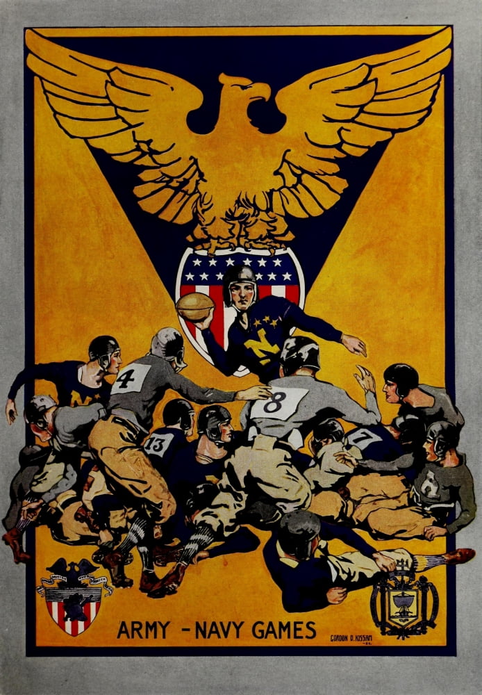 Lucky Bag 1918 Army Navy Games Canvas Art - Gordon Kissam (24 x 36)