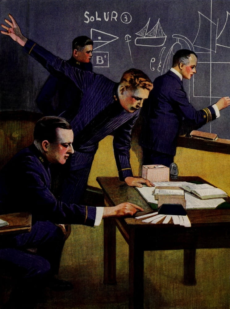 Lucky Bag 1918 Naval Academics Canvas Art - Unknown (18 x 24)