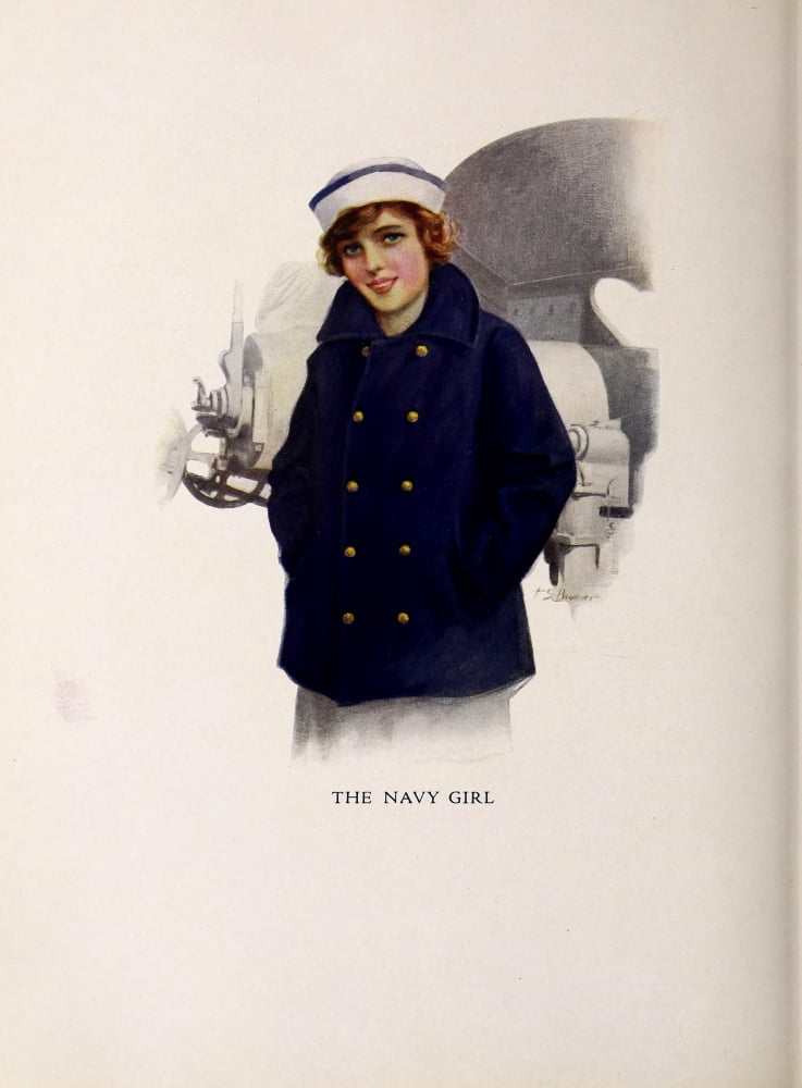 Lucky Bag 1918 Navy girl Canvas Art - FS Brunner (24 x 36)
