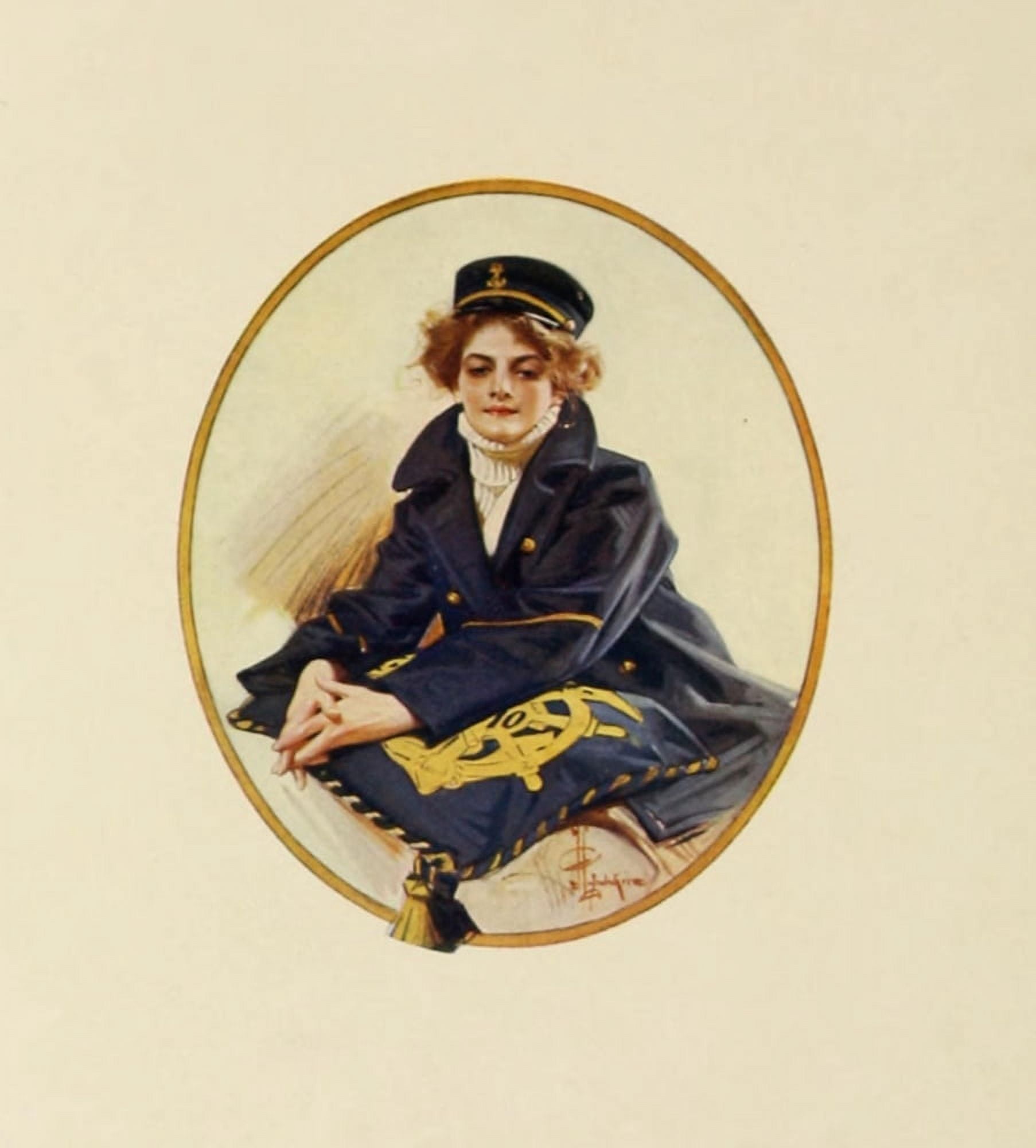 Lucky Bag 1918 Navy lass Canvas Art - JC Leyendecker (18 x 24)