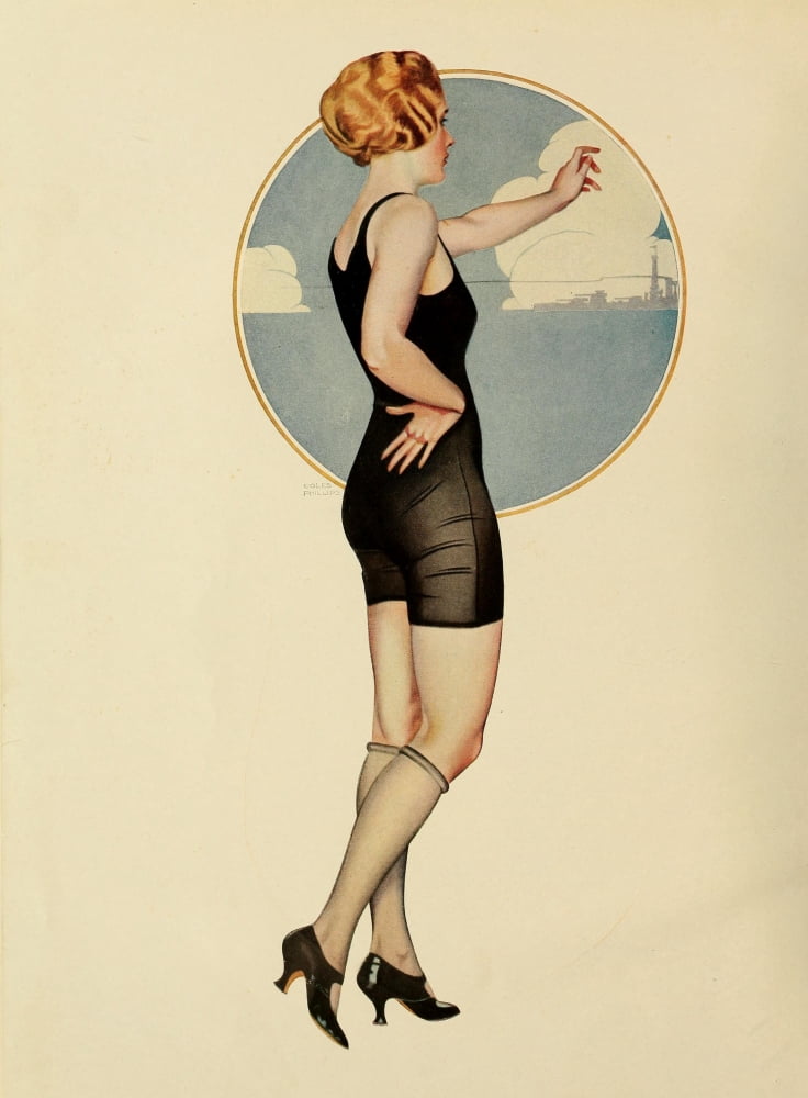 Lucky Bag 1922 Pin-up Canvas Art - Clarence Coles Phillips (18 x 24)