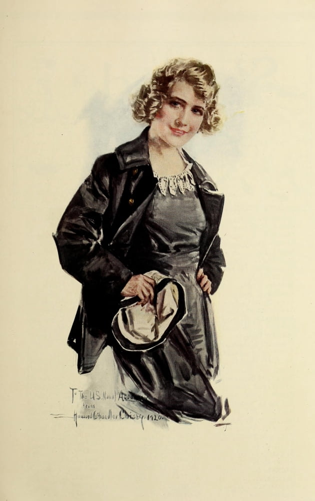 Lucky Bag 1922 To the US Naval Academy Canvas Art - Howard Chandler Christy (24 x 36)