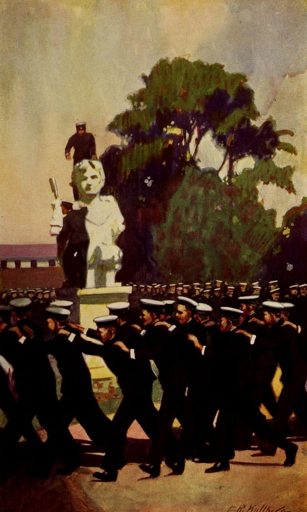 Lucky Bag 1924 At Lincoln statue Canvas Art - Unknown (24 x 36)