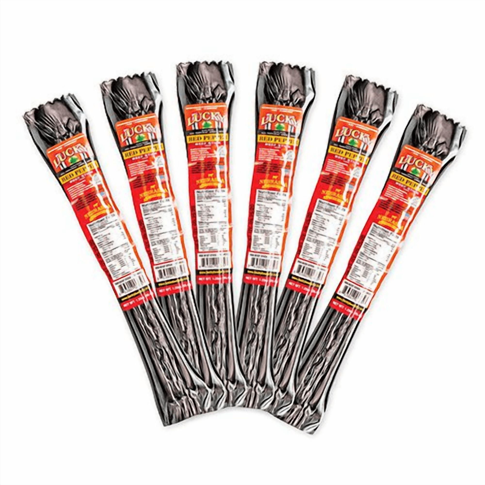Nebraska Star Beef Lucky Jerky Red Pepper High Protein Snacks, 24 Pack, 1.25 oz