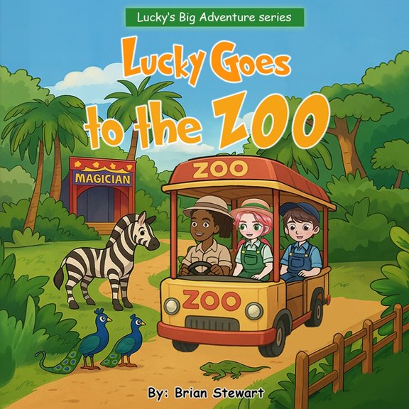 Lucky Big Adventure Lucky Goes To The ZOO, Book 5, (Paperback)