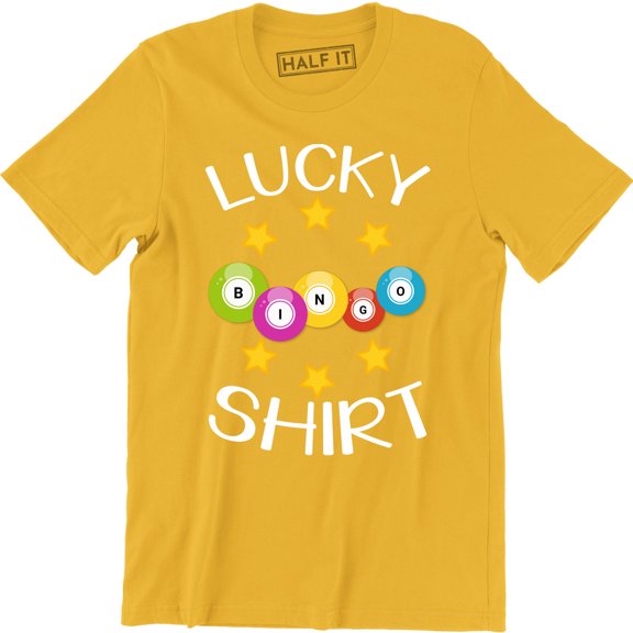 Lucky Bingo Funny Playing Game Gambling Humor Novelty Women T-Shirt