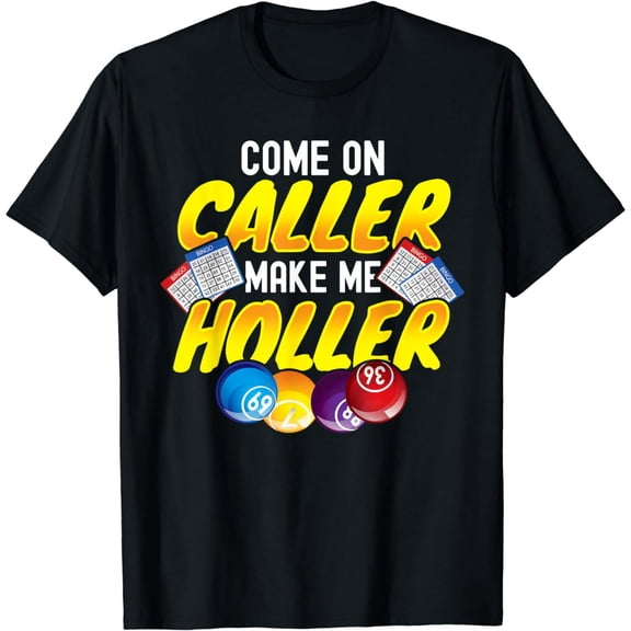 Lucky Bingo Game Graphic T-Shirt Casual Apparel for Players