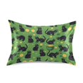 thumbnail image 1 of Lucky Black Cat Pattern Pillowcase Standard Size 20''x26'' Satin Double-Sided Print Soft Wrinkle Resistant, 1 of 9