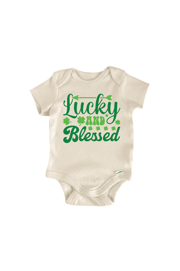 Lucky Blessed St. Newborn Baby Bodysuit