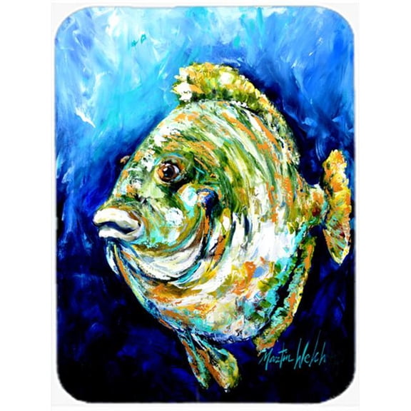 Lucky Blue Gill Fish Mouse Pad, Hot Pad & Trivet