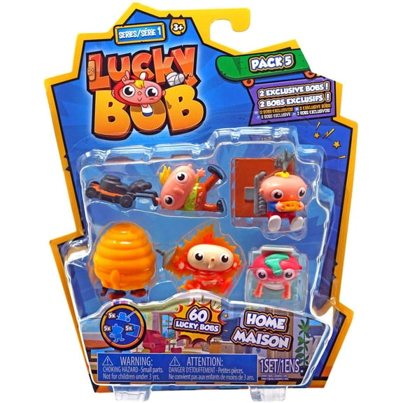 Lucky Bob Mini Figure Series 1 Home 5-Pack (2 Exclusive Bobs!)