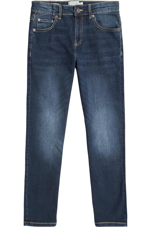 ALAMEDA Boys' Classic Fit Straight Leg Denim Jeans, US 18