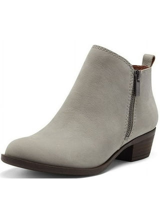 Lucky brand best sale grey suede booties