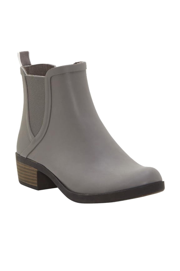 Brand Basel H20 Titanium Gray Waterproof Pull On Chelsea Rain Snow Bootie (6, Titanium)