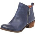thumbnail image 1 of Lucky Brand Basel Almond-Toe Ankle Booties Indigo Blue Leather Low Cut Boot (Indigo, 10), 1 of 5