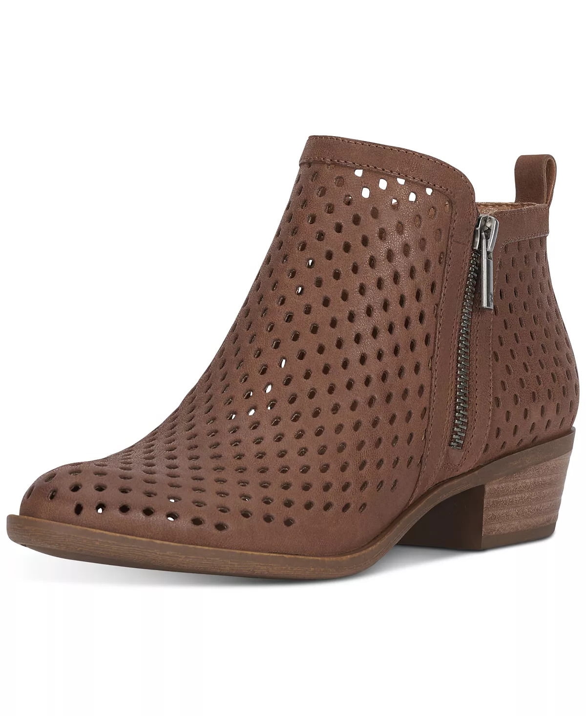 Lucky Brand Women s Basel Garnet Red Leather Low Cut Ankle Booties 5.5 GARNET Walmart