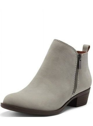 Lucky brand grey store suede booties