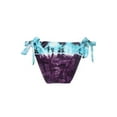 thumbnail image 1 of Lucky Brand Bathing Suits Womens Peace Sign Basic Fit Bikini Bottom Blue, 1 of 1