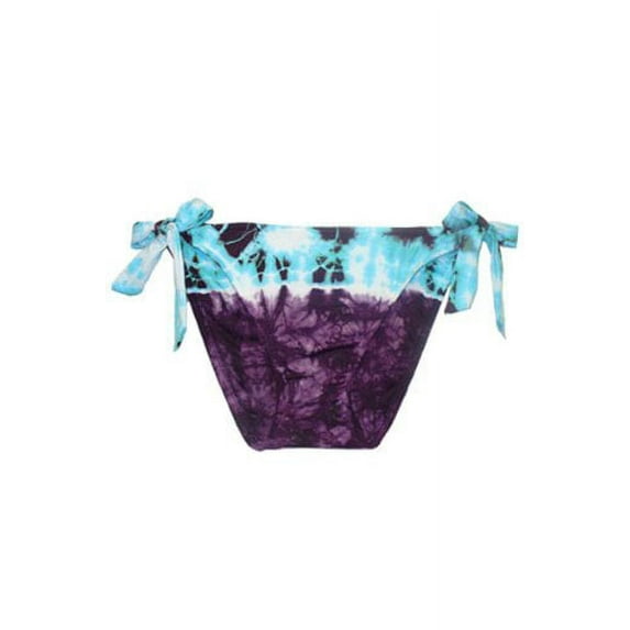 Lucky Brand Bathing Suits Womens Peace Sign Basic Fit Bikini Bottom Blue