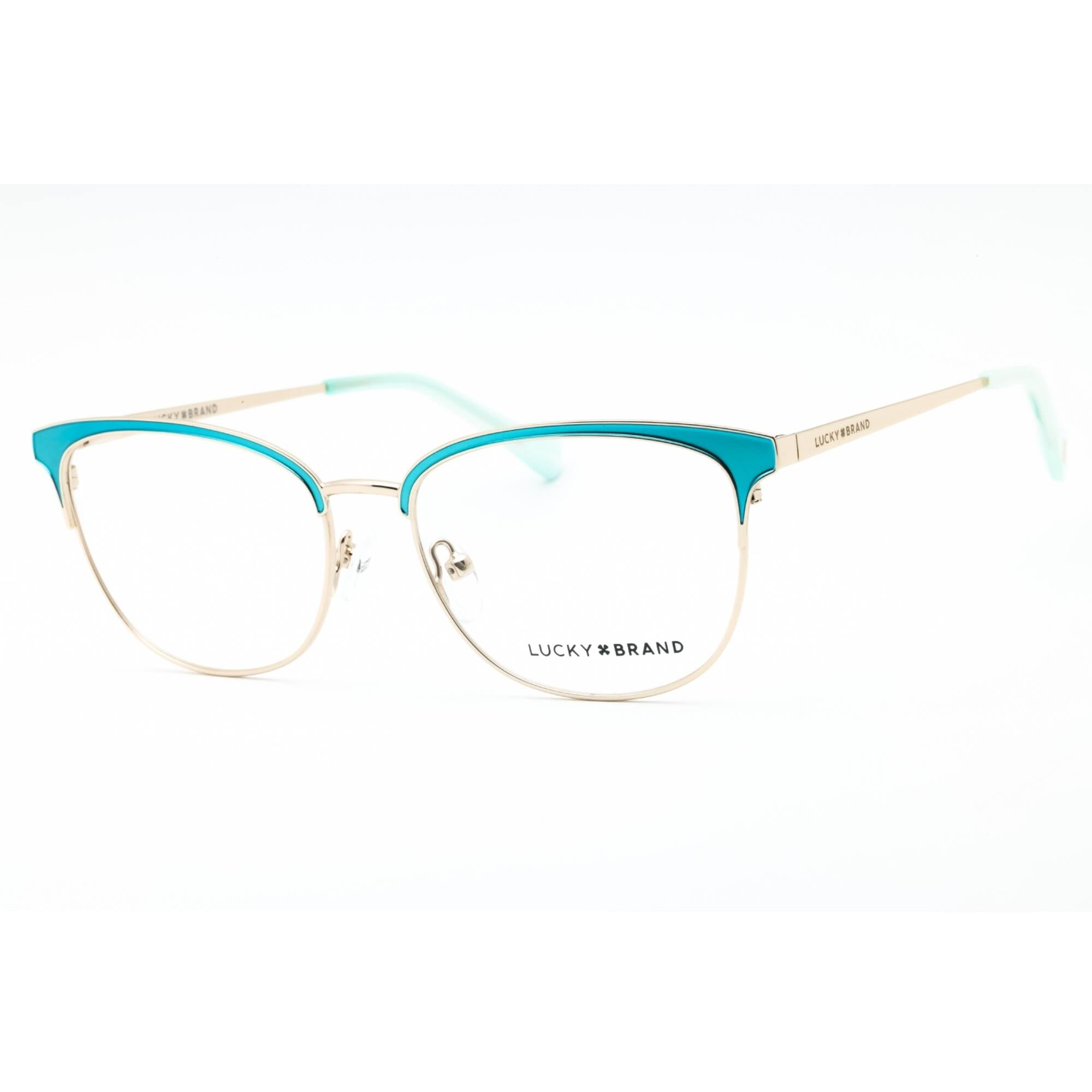 Lucky Brand D115 0TEA Women's Teal Metal Full Rim Frame Eyeglasses