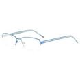 thumbnail image 1 of Lucky Brand D315 0NAV Men's Navy Metal Half Rim Frame Eyeglasses, 1 of 2