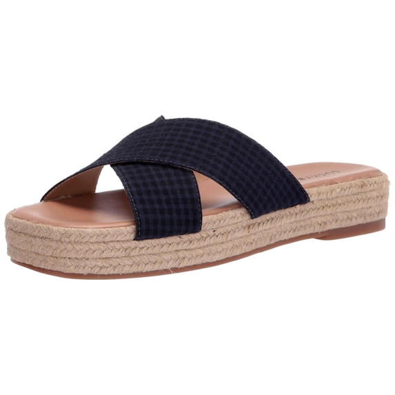 Lucky Brand Gayte Wedge Sandal Peacoat LK-GAYTE-401 Women's Size 7