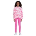 thumbnail image 1 of Lucky Brand Girl's Youth 2-Piece Plush Velour Hoodie & Leggings Set (Purple, XS), 1 of 7