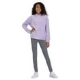 thumbnail image 1 of Lucky Brand Girl's Youth 2-Piece Plush Velour Hoodie & Leggings Set-Purple / XS, 1 of 7