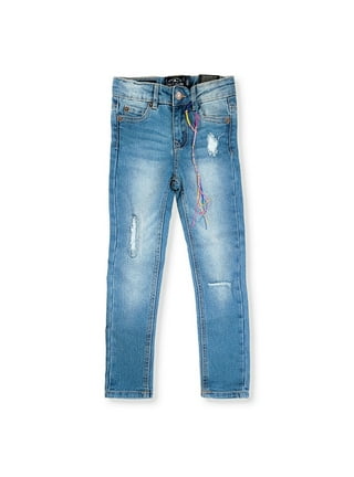 Lucky Brand Women's Mid Rise Light Wash Distressed Boyfriend Blue Jeans  Size 8