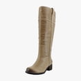 thumbnail image 1 of Lucky Brand Hybiscus Extra Wide Calf Women's Boots Silver Cloud Size 8 M, 1 of 8