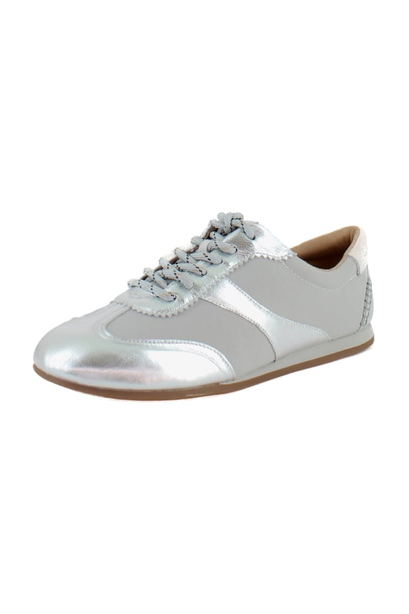 Kofila Women's Fashion Sneakers Silver Size 7 M