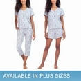 thumbnail image 1 of Lucky Brand Ladies' 3-Piece Button Front Pajama Set 1697660 (Medium, Gray), 1 of 1