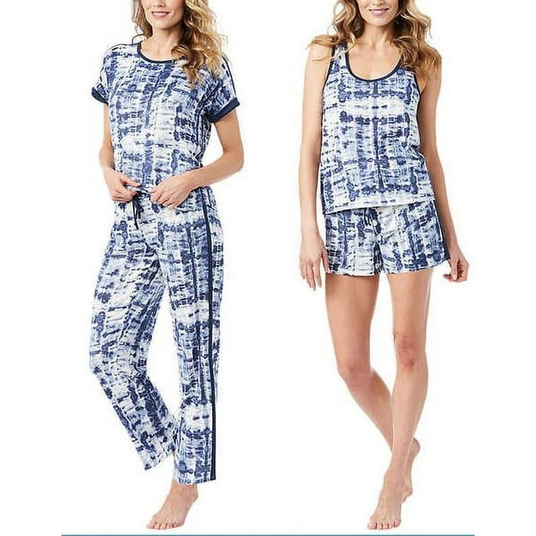 Lucky Brand Ladies 4-piece Pajama Set Soft & Cute Tee Tank Short