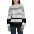 thumbnail image 1 of Lucky Brand Ladies' Colorblock Sweater Size: XXL, Color: Gray Multi, 1 of 1